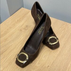 Vintage EUC Franco Sarto Brown Women's Shoes Approximately Size 7-7.5.